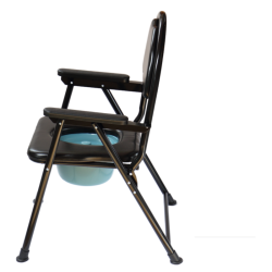 Foldable commode chair